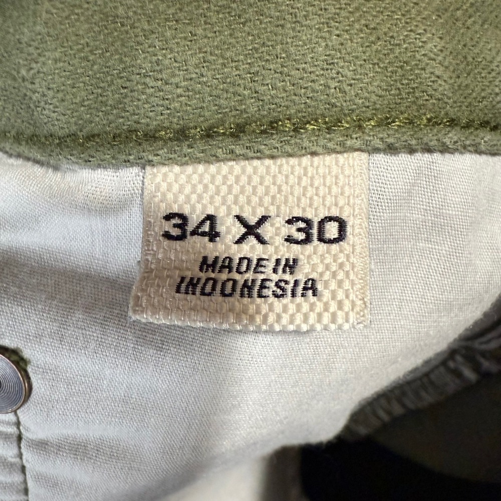 Flint and Tinder Pants Mens 34x30 Green Tapered Fit Casual Chino Stretch - Picture 3 of 10